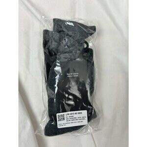 Fabletics Everyday Crew Socks Dark Grey Heather M/L NWT